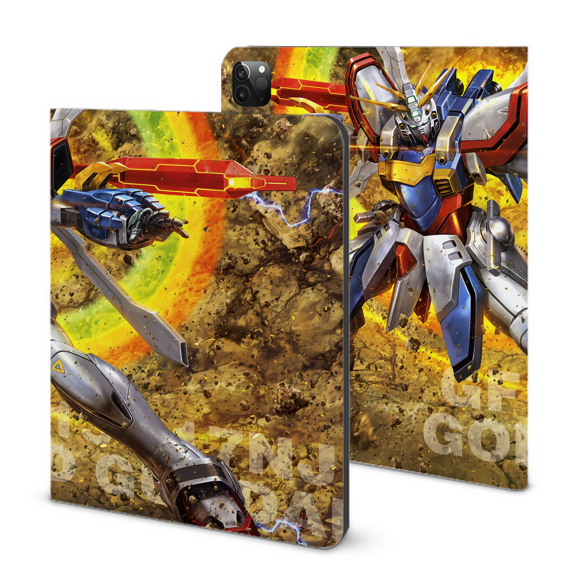 （画像用） 機動戦士ガンダム Mobile Suit Gundam IPadケース ペンホルダー付き ブックスタイルデザイン